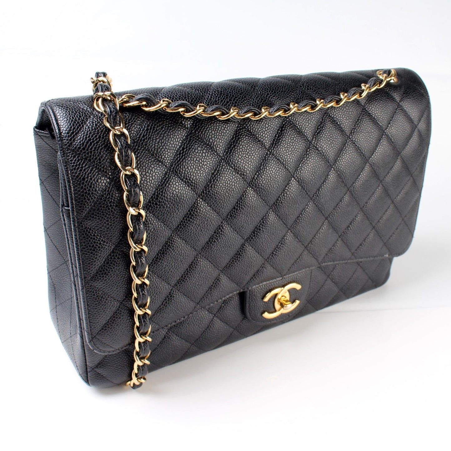 Chanel Classic Flap Maxi Caviar 27M Bag