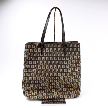 Fendi 8BH067 Zucchino Vert Shopping Tote Bag