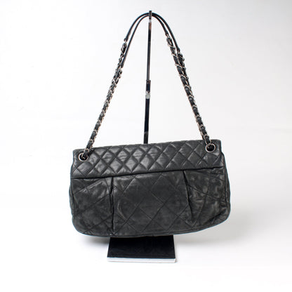Chanel Coco Pleats Flap Iridescent Calfskin Large Bag