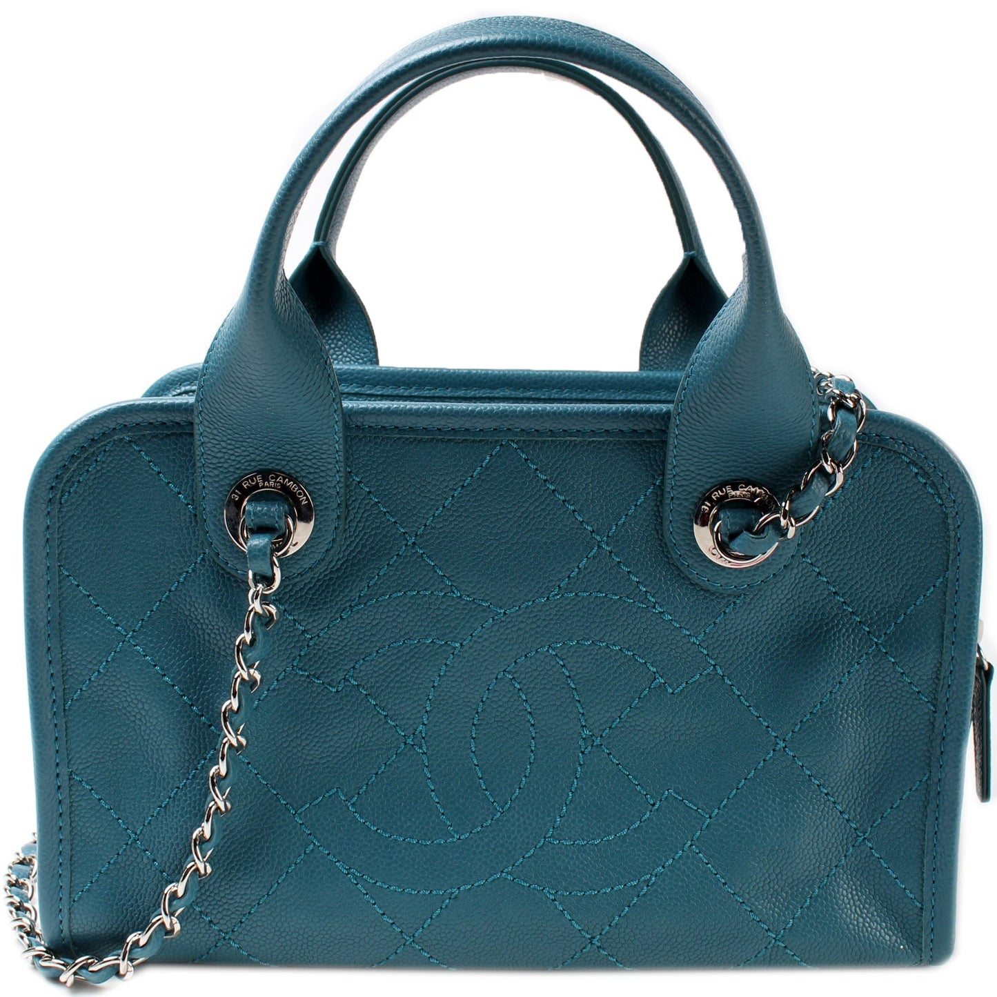 Chanel Deauville Bowling Small Caviar 20M Bag