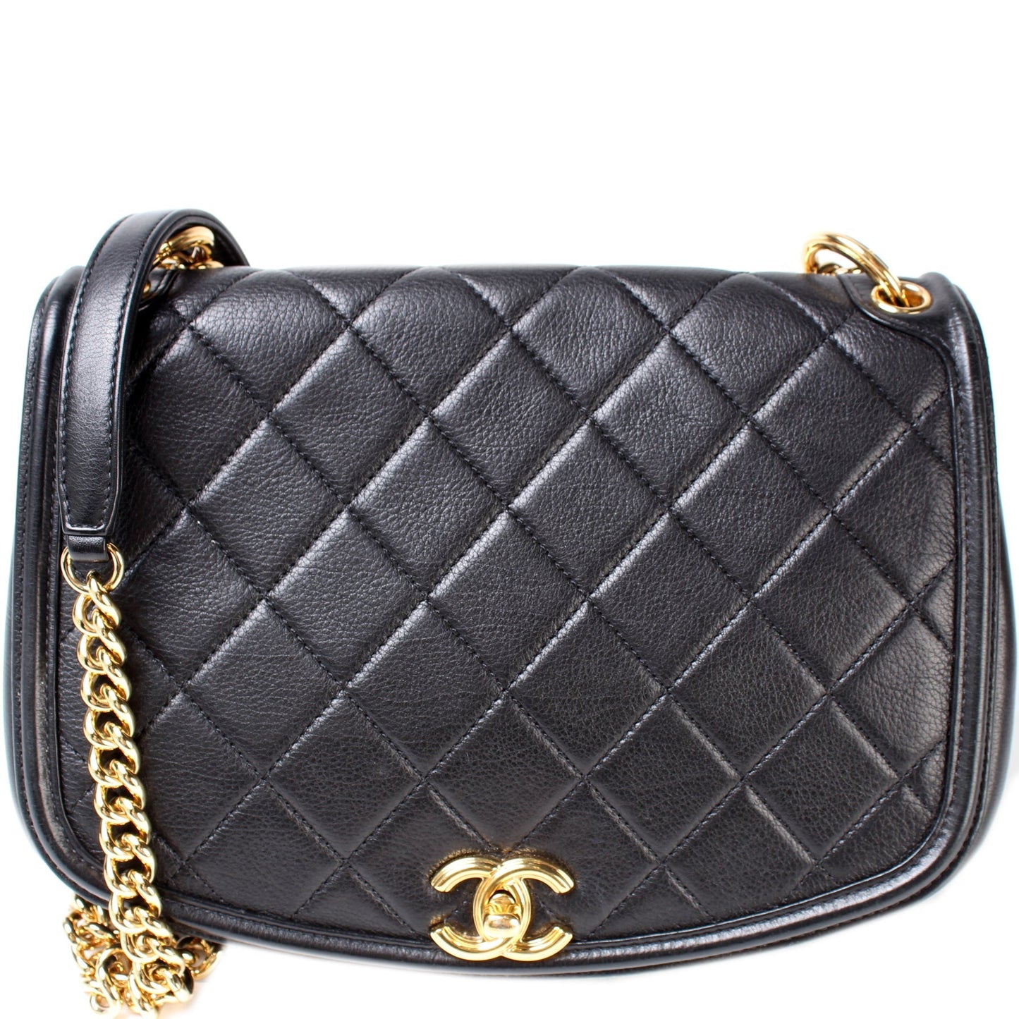Chanel Underline Flap Quilted Calfskin 28M Bag