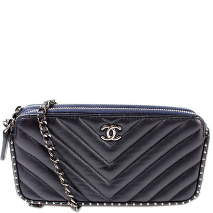 Chanel WOC Double Zip 26M Studded Bag