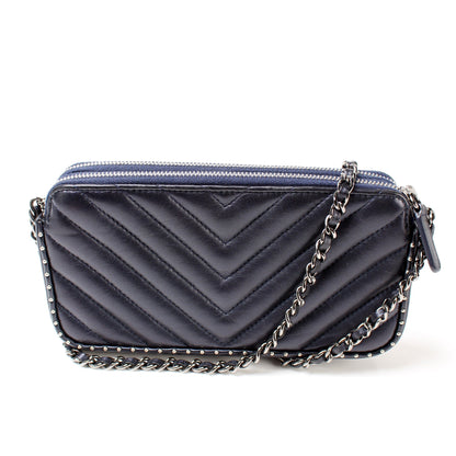 Chanel WOC Double Zip 26M Studded Bag