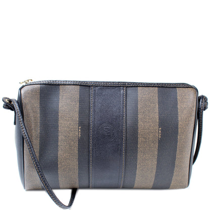 Fendi Pequin Stripe Vintage Crossbody Bag