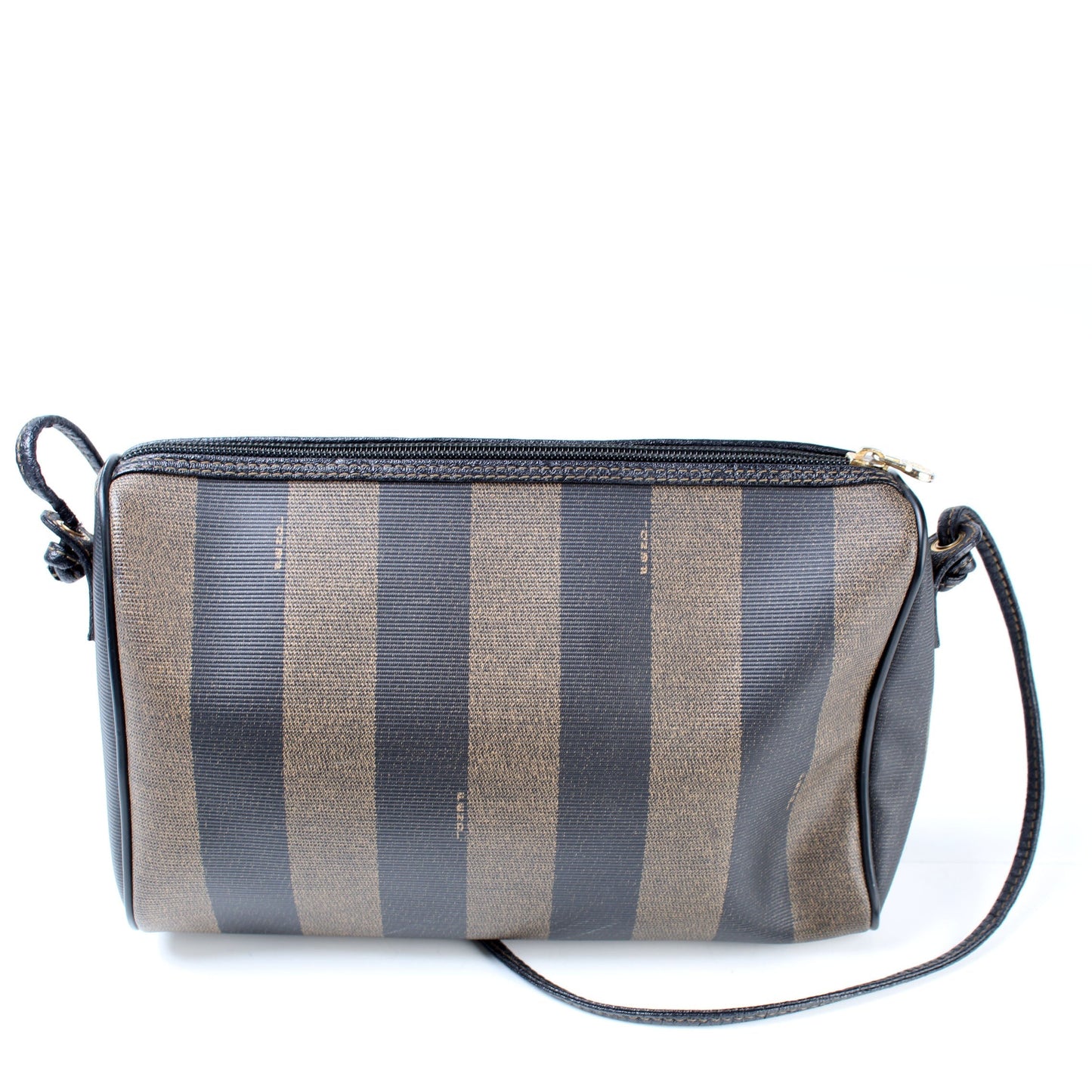 Fendi Pequin Stripe Vintage Crossbody Bag