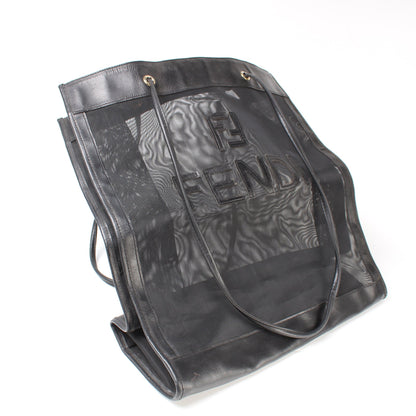 Fendi Mesh FF Logo Shopping Tote Bag