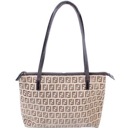 Fendi 8BH021 Zucchino Zip Tote Small Bag