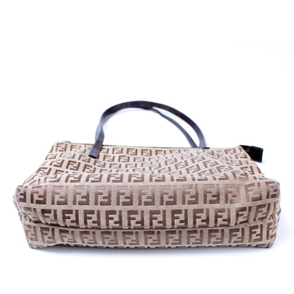 Fendi 8BH021 Zucchino Zip Tote Small Bag