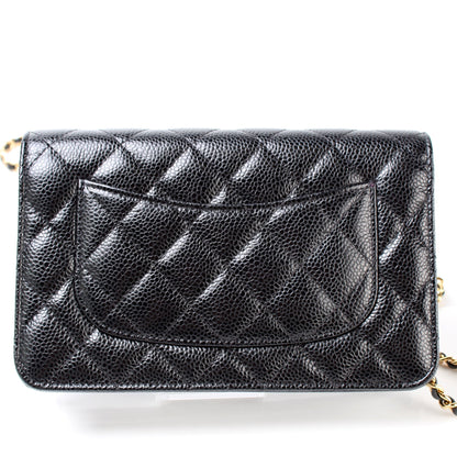 Chanel WOC Classic Quilted Caviar 28M Bag