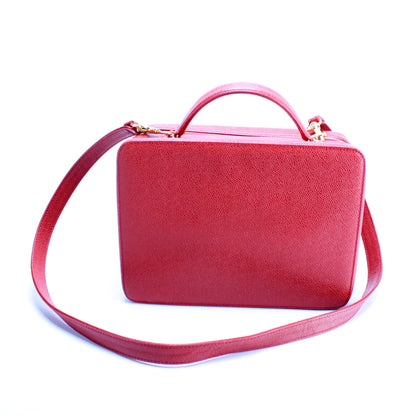 Chanel Lunchbox Vanity Case Caviar 5M Bag