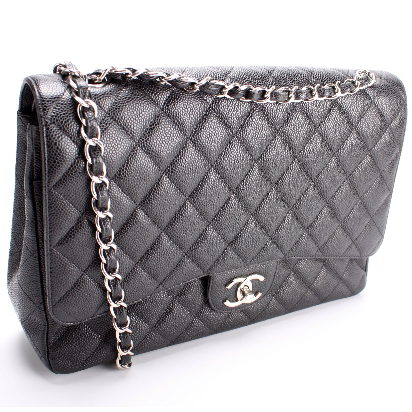 Chanel Classic Flap Maxi Caviar 17-20M Bag