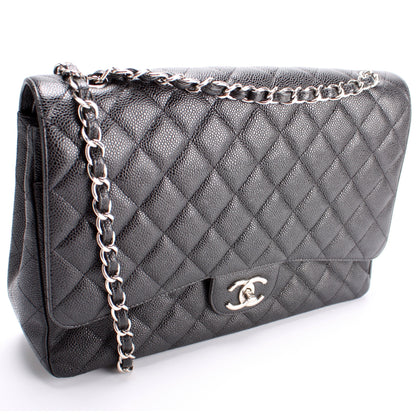 Chanel Classic Flap Maxi Caviar 17-20M Bag
