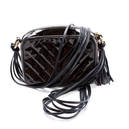 Chanel CC Tassel Camera Case Patent Vintage Bag