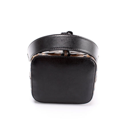 Fendi Mini Mon Tresor Bucket FF Leather Bag