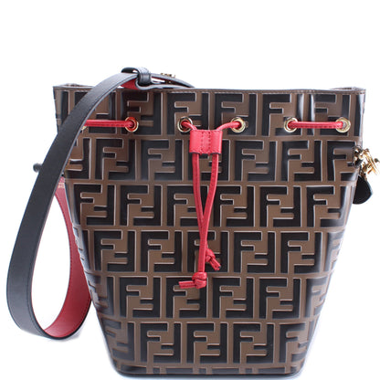 Fendi Grand Mon Tresor Bucket FF Leather Bag