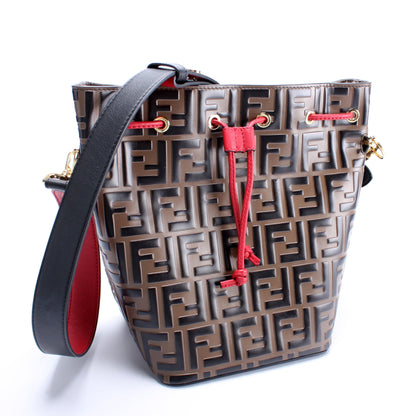 Fendi Grand Mon Tresor Bucket FF Leather Bag