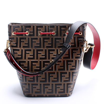 Fendi Grand Mon Tresor Bucket FF Leather Bag