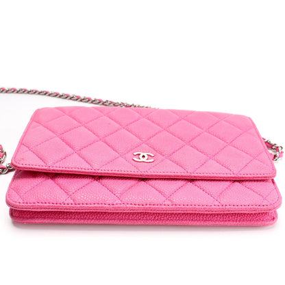 Chanel WOC Classic Quilted Matte Caviar 18M Bag