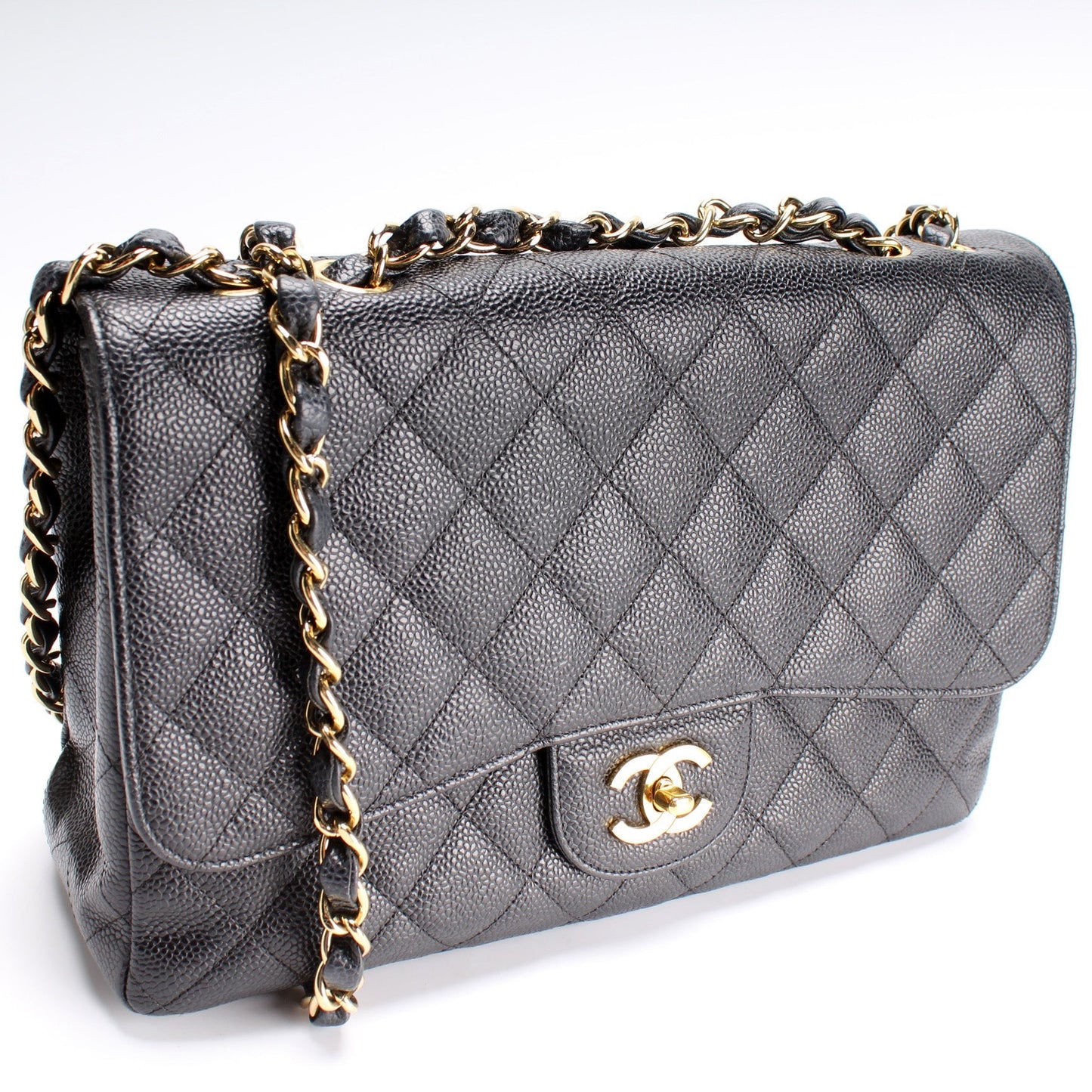 Chanel Classic Flap Jumbo Caviar 11M Bag