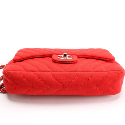 Chanel Classic Flap Medium Jersey Chevron 13M Bag