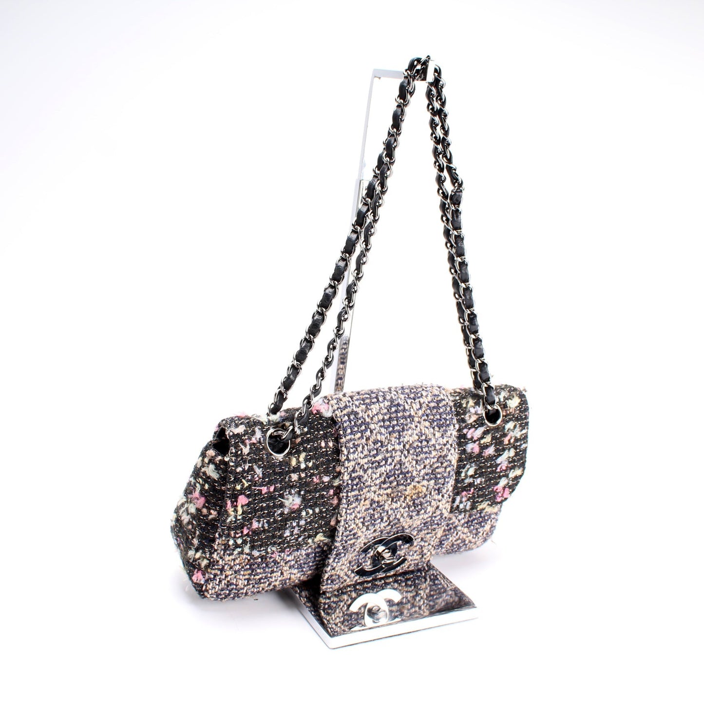 Chanel CC Single Flap Tweed 9M Bag