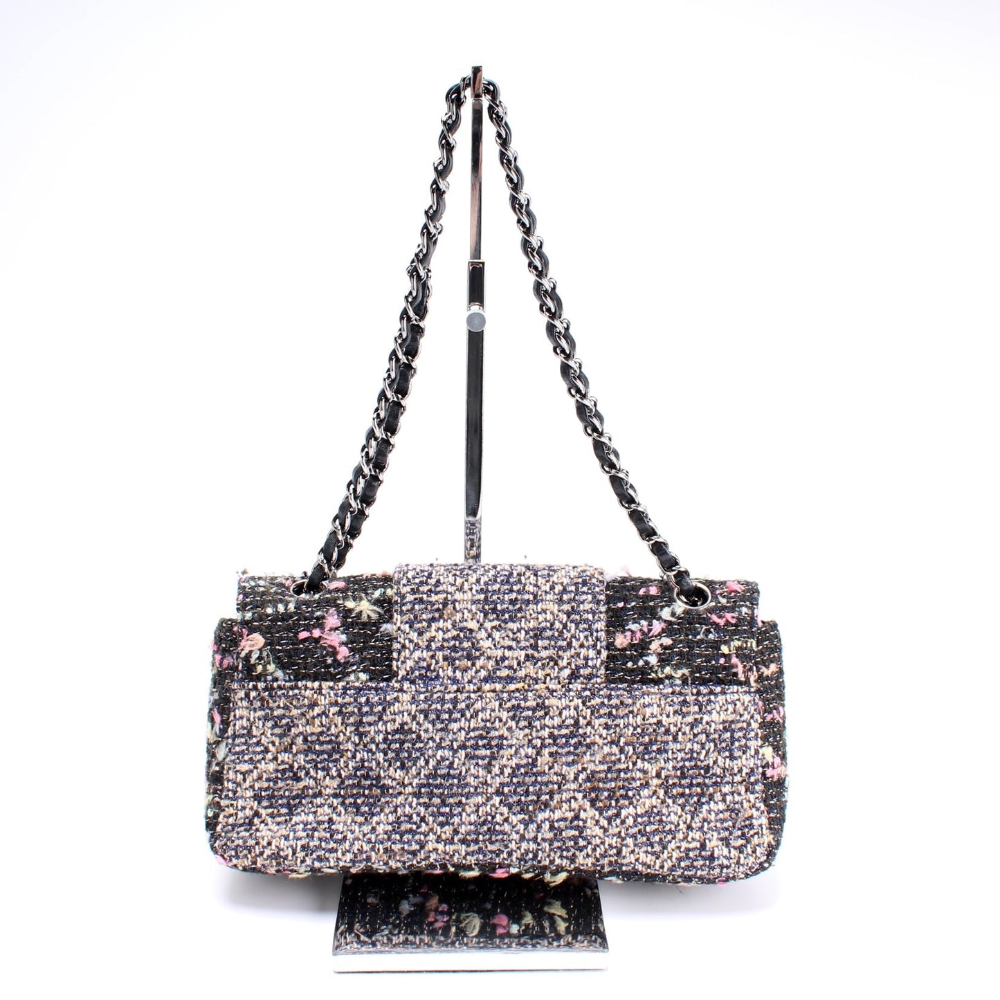 Chanel CC Single Flap Tweed 9M Bag