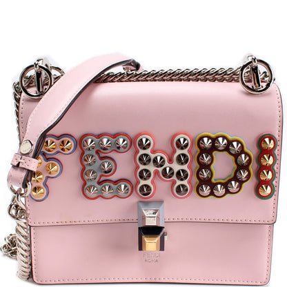 Fendi 8M0381 Mini Kan I Leather Chain Bag
