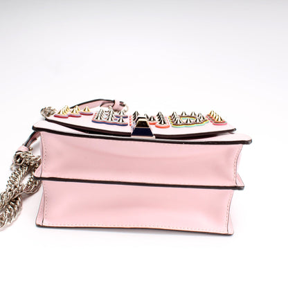 Fendi 8M0381 Mini Kan I Leather Chain Bag