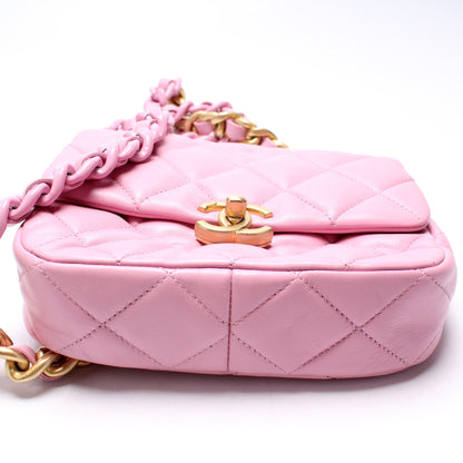 Chanel Lacquered Chain Flap Small 31+M Bag