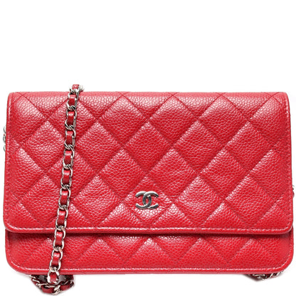 Chanel WOC Classic Quilted Caviar Bag