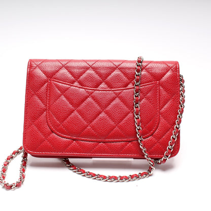 Chanel WOC Classic Quilted Caviar Bag