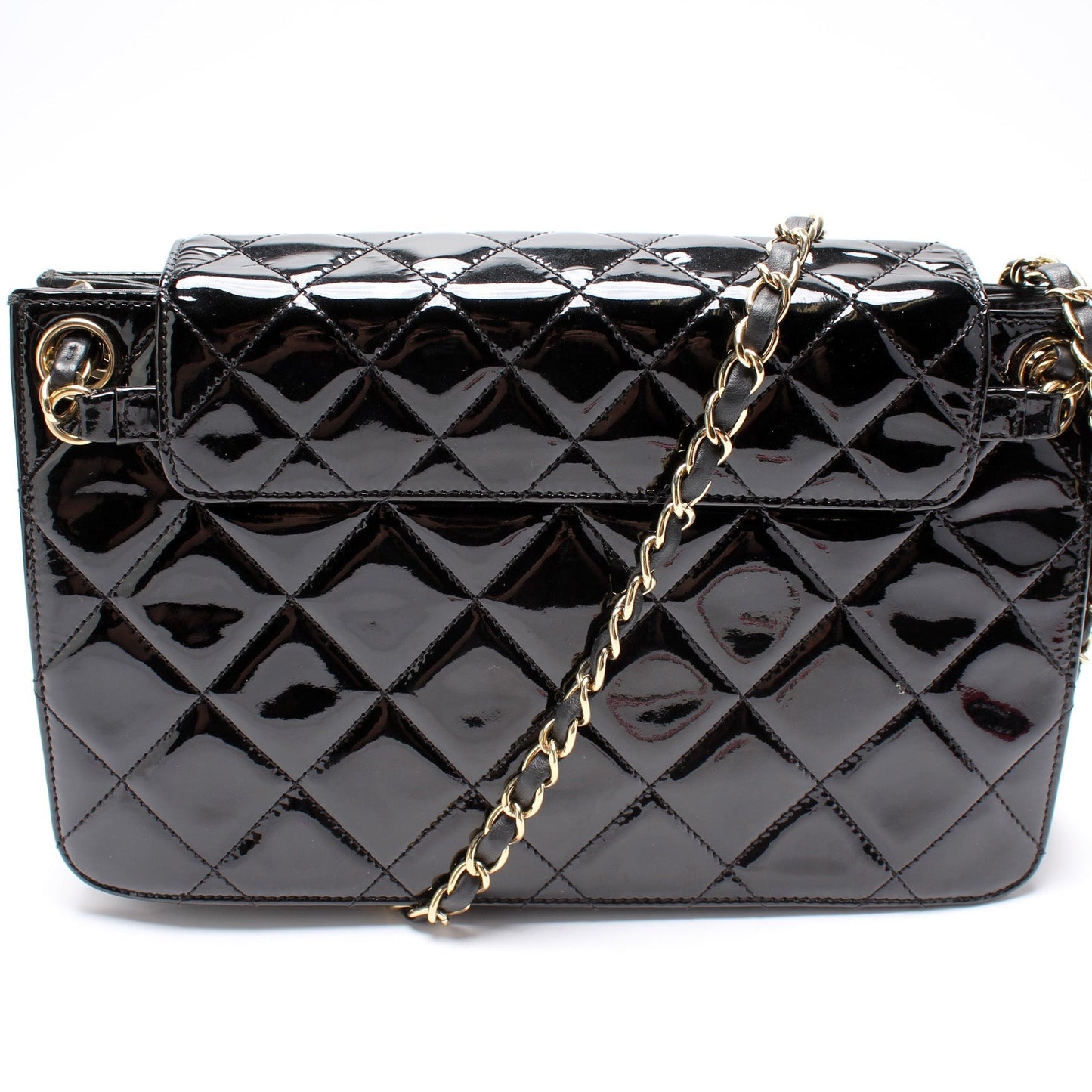Chanel Golden Class Accordion Flap Paten Bag