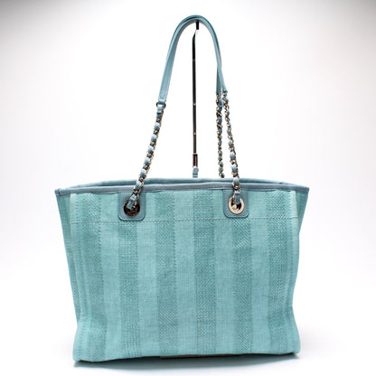 Chanel Deauville Canvas Tote Small Bag