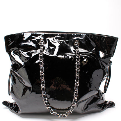 Chanel CC Bon Bon Patent Leather Tote Large Bag