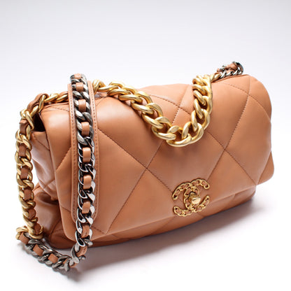 Chanel Quilted Goatskin 19 Large Flap 30+M Bag
