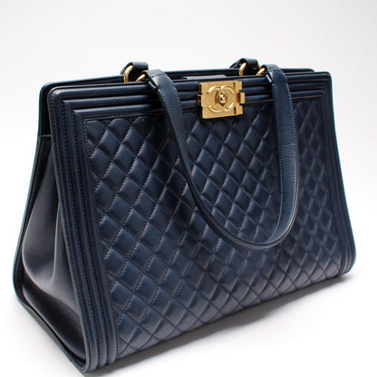 Chanel Boy Shopping Tote Medium 21M Bag