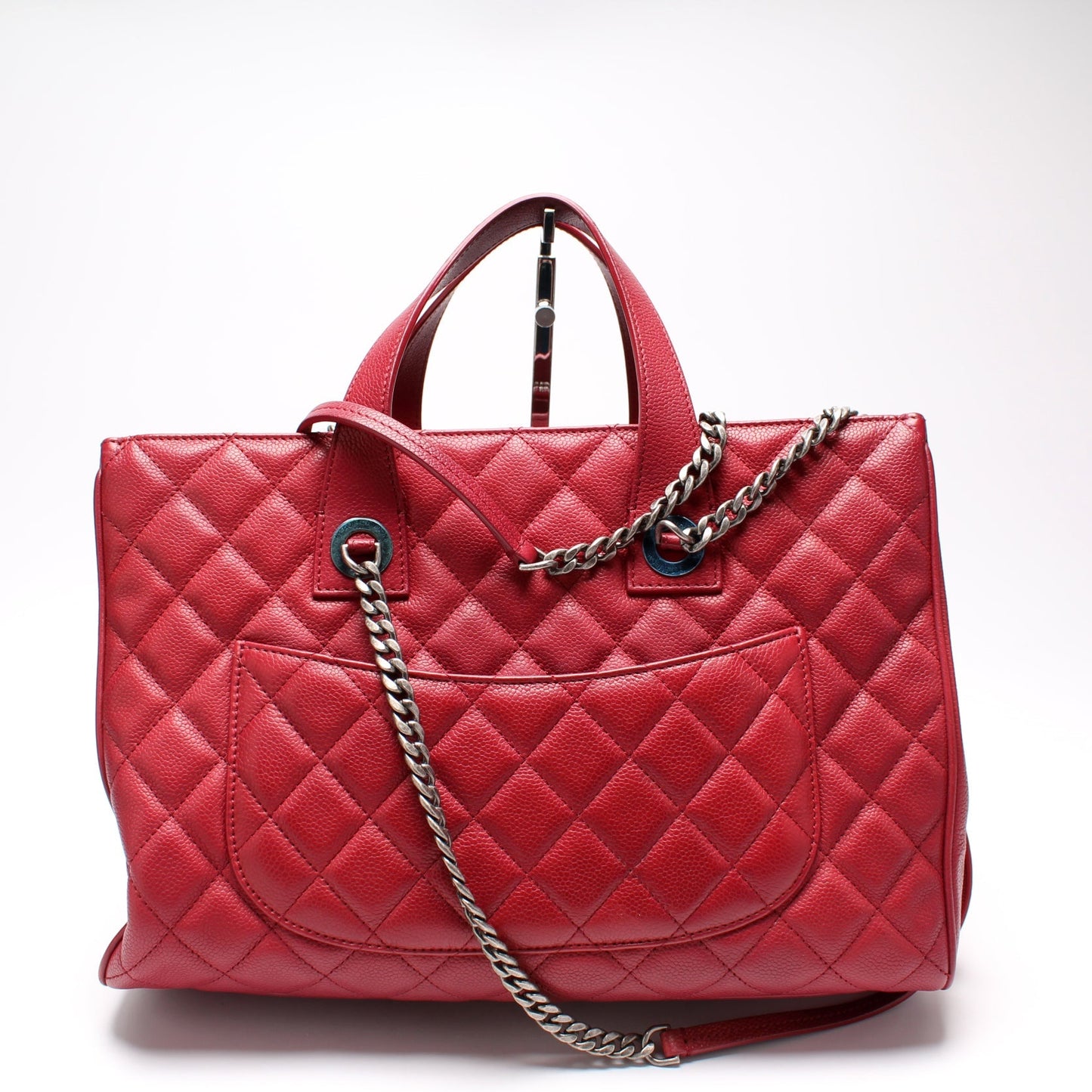 Chanel CC Front Pocket Large Shopping Tote Caviar 23M Bag