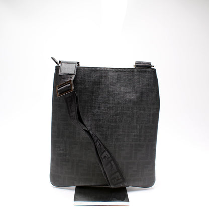 Fendi Spalmati Zucca Flat Messenger Bag