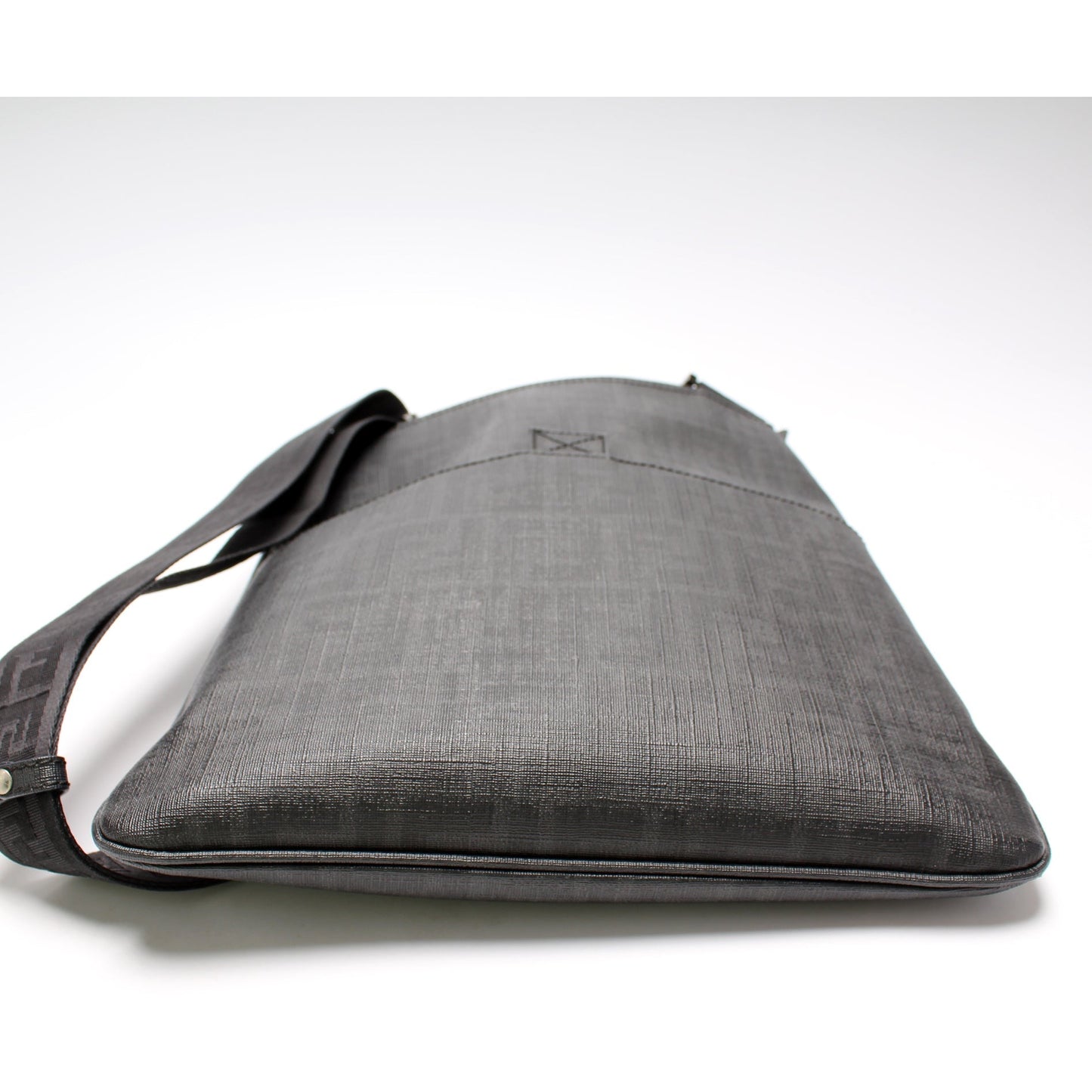 Fendi Spalmati Zucca Flat Messenger Bag
