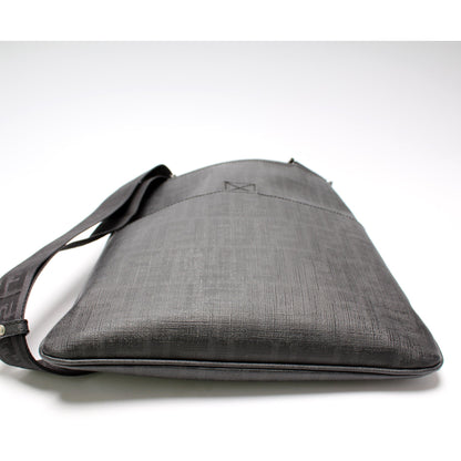 Fendi Spalmati Zucca Flat Messenger Bag