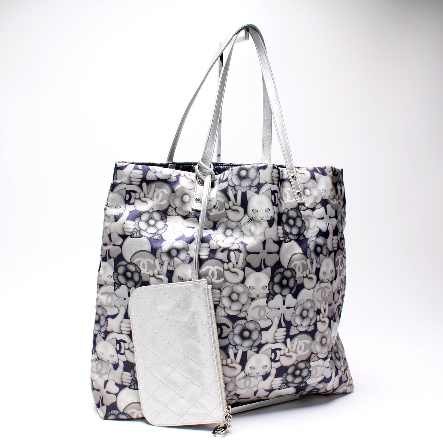 Chanel Emoticon Nylon Shopping Tote Bag