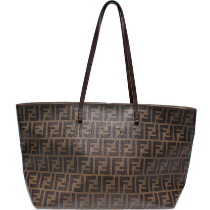 Fendi 8BH185 Coated Zucca Zip Tote Bag