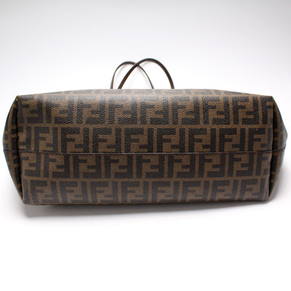 Fendi 8BH185 Coated Zucca Zip Tote Bag