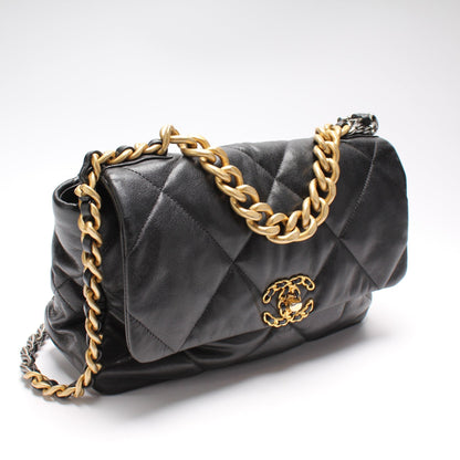Chanel Quilted Goatskin 19Large Flap 29M Bag