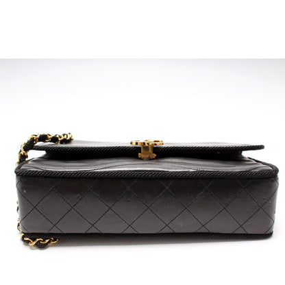 Chanel Scallop Quilted Flap Vintage Lambskin Bag