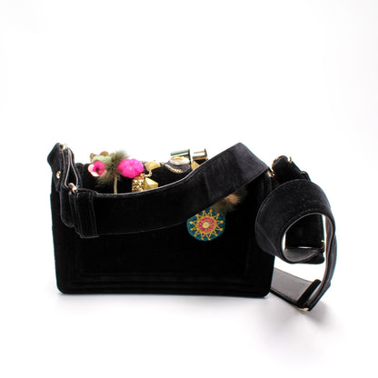 Chanel Metiers D'Art Boy Flap Velvet 21M Bag