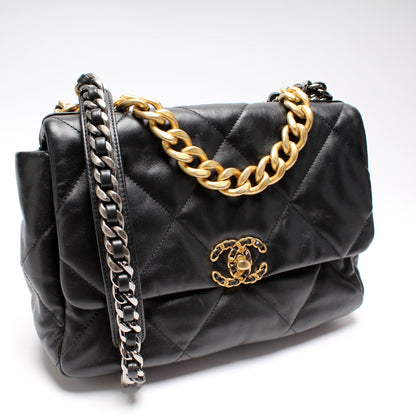 Chanel Quilted Goatskin 19 Large Flap 32M Bag