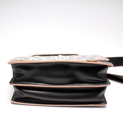 Fendi 8M0381 Kan I FF Patent Leather Small Bag