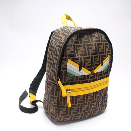 Fendi Zucca Canvas Monster Eyes Small Backpack Bag