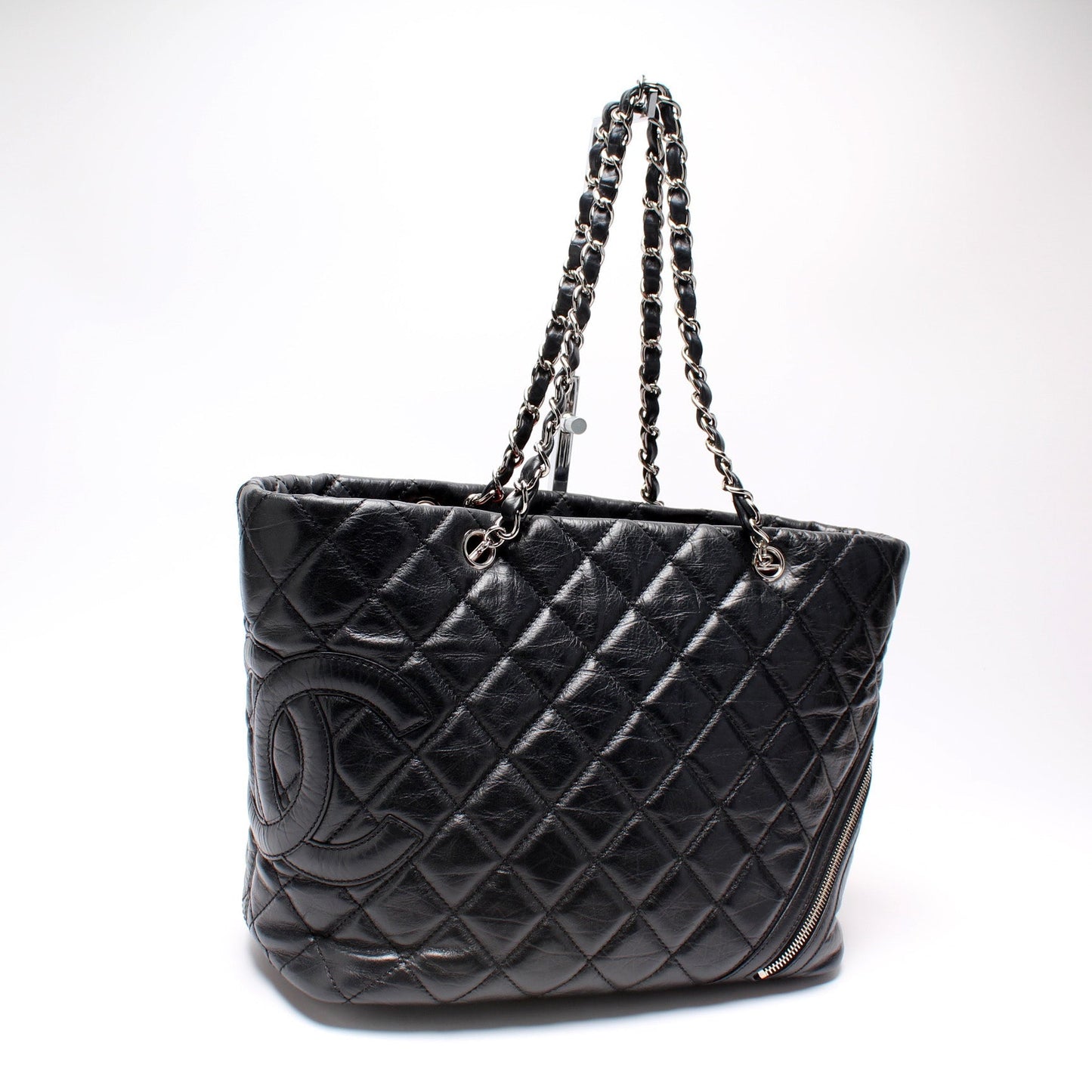 Chanel Cotton Club Ligne Aged Calfskin Tote 11M Bag